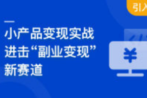 小产品独立变现实战（已完结）