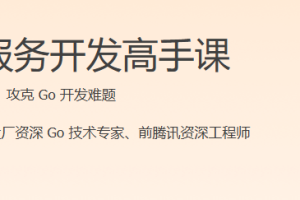 极客-Go服务开发高手课